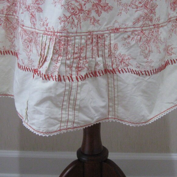 Peruvian Connection Floral Toile Print Cottagecore Midi Sundress sz M - Picture 5 of 11